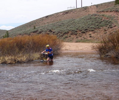 Rock Creek is in flood stage.